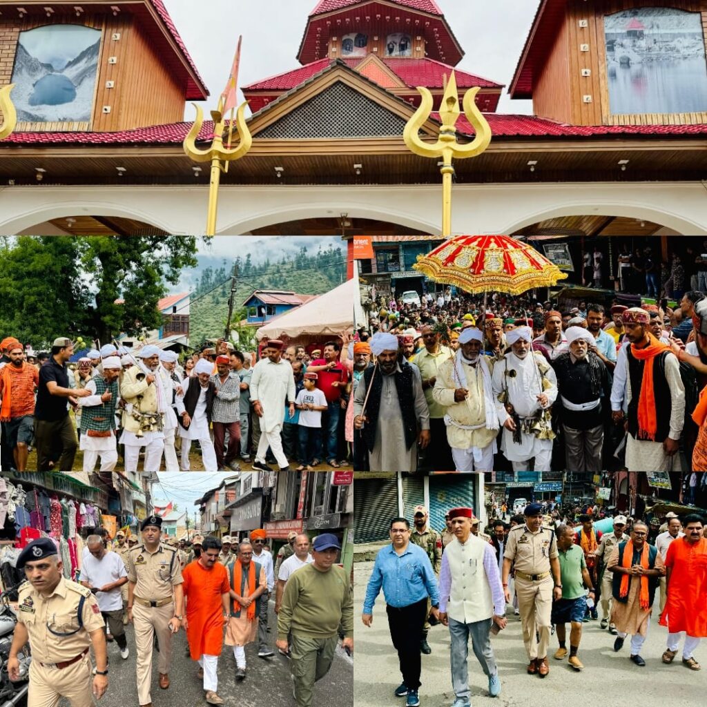 3-Day Annual Kailash Yatra begins in Bhaderwah amid religious fervor, festivity