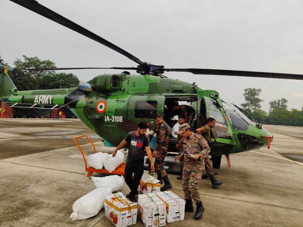 Indian Army continues HADR operations in Dharali, Harsil