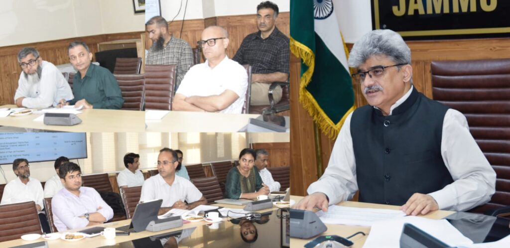 Chief Secretary reviews water transport, lake conservation measures for Srinagar
