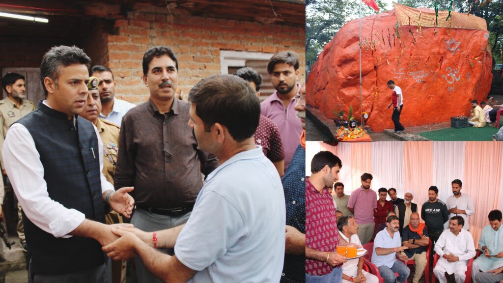DC Budgam visits Regenya Mata Asthapan at Raithan