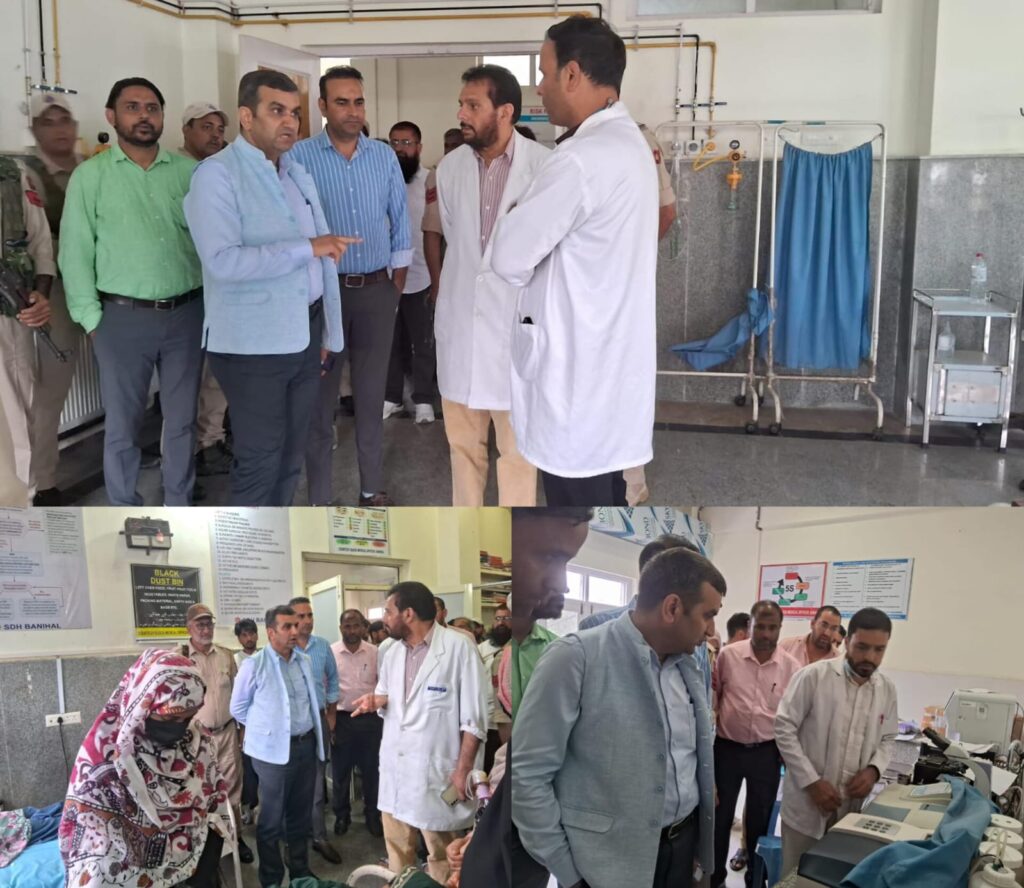 DC Ramban inspects patient care services at SDH Banihal