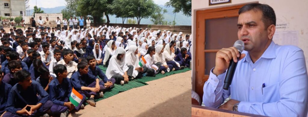 DC Ramban leads Har Ghar Tiranga campaign with patriotic fervour at GHSS Gandhri