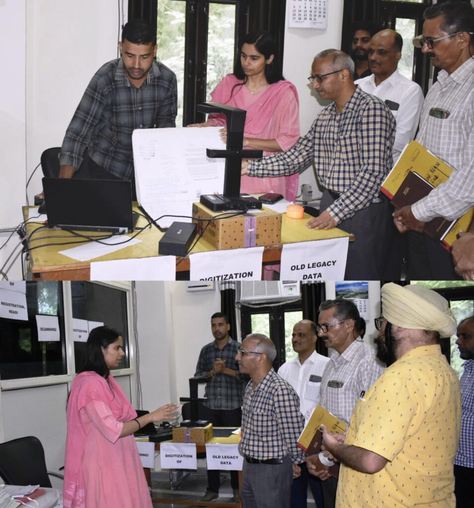 DC Reasi, AIGR Jammu launches first-of-its-kind digitization of legacy land records in Registrar office