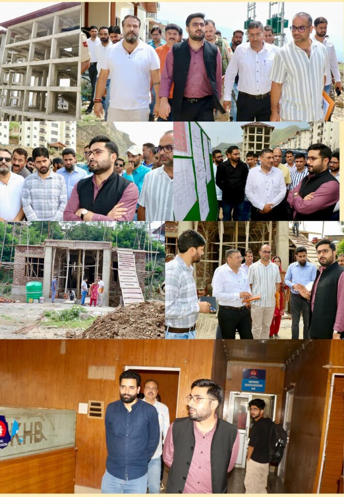 DC Srinagar inspects progress on new Rev. Complex at tehsil Panthachowk, Migrant Transit Accom. Zewan