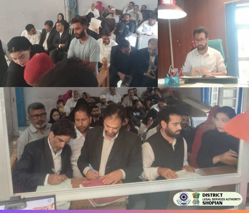 DLSA Shopian organises Special Lok Adalat for MACT & Matrimonial cases