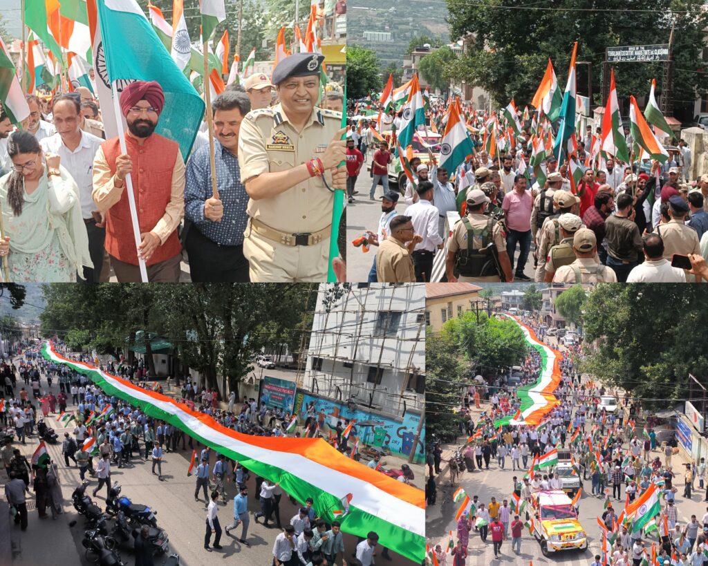 Doda witnesses historic Mega Tiranga Rally with 1508-metre-long National Flag