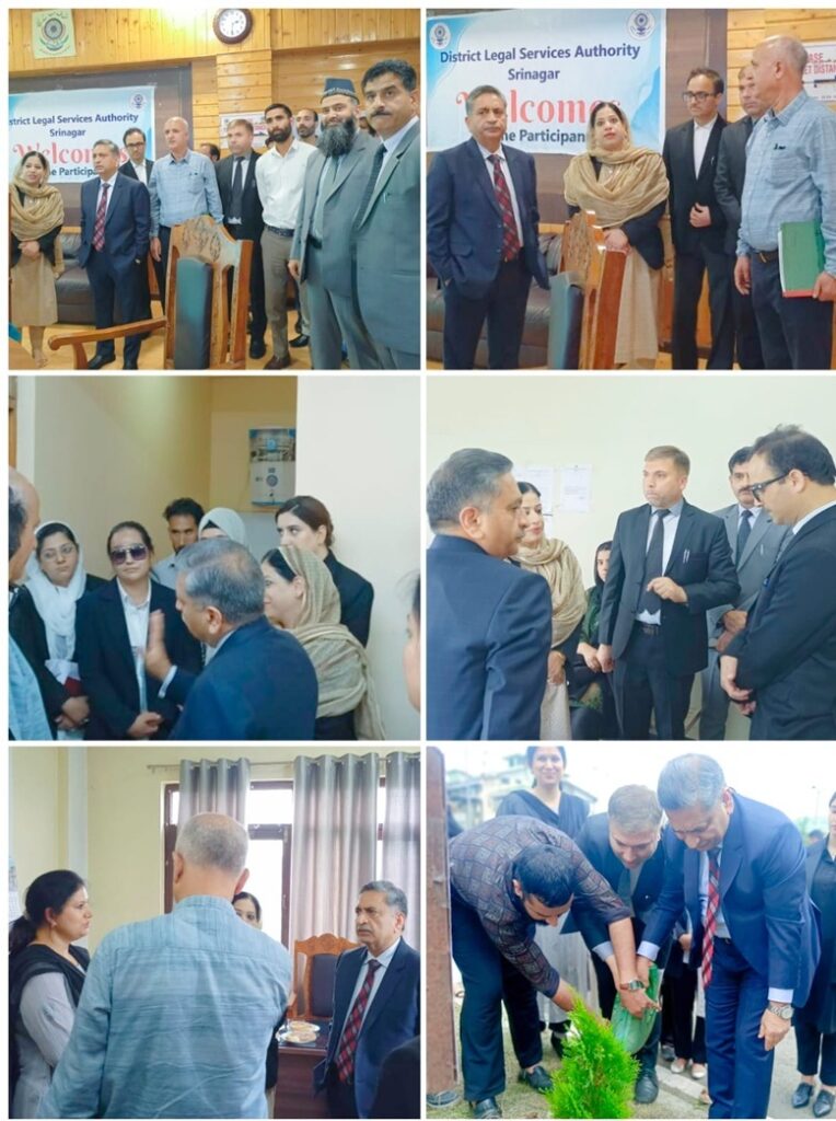 Executive Chairman J&K LSA inspects functioning & ongoing activities of DLSA Srinagar