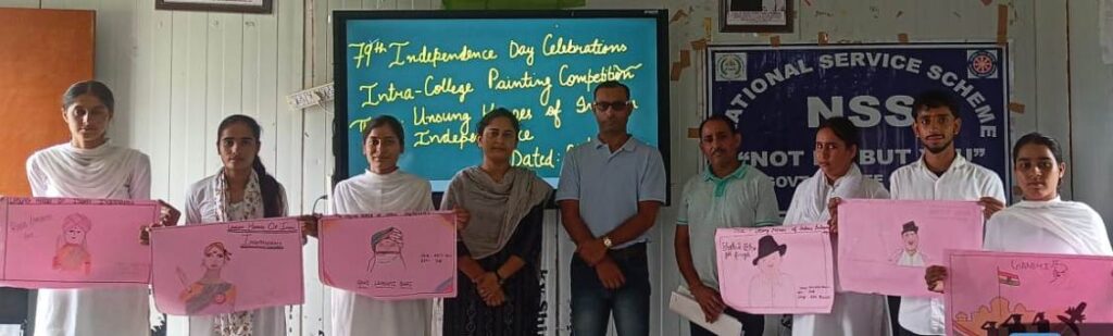 GDC Ramkote organises intra-college National Anthem singing and painting competition