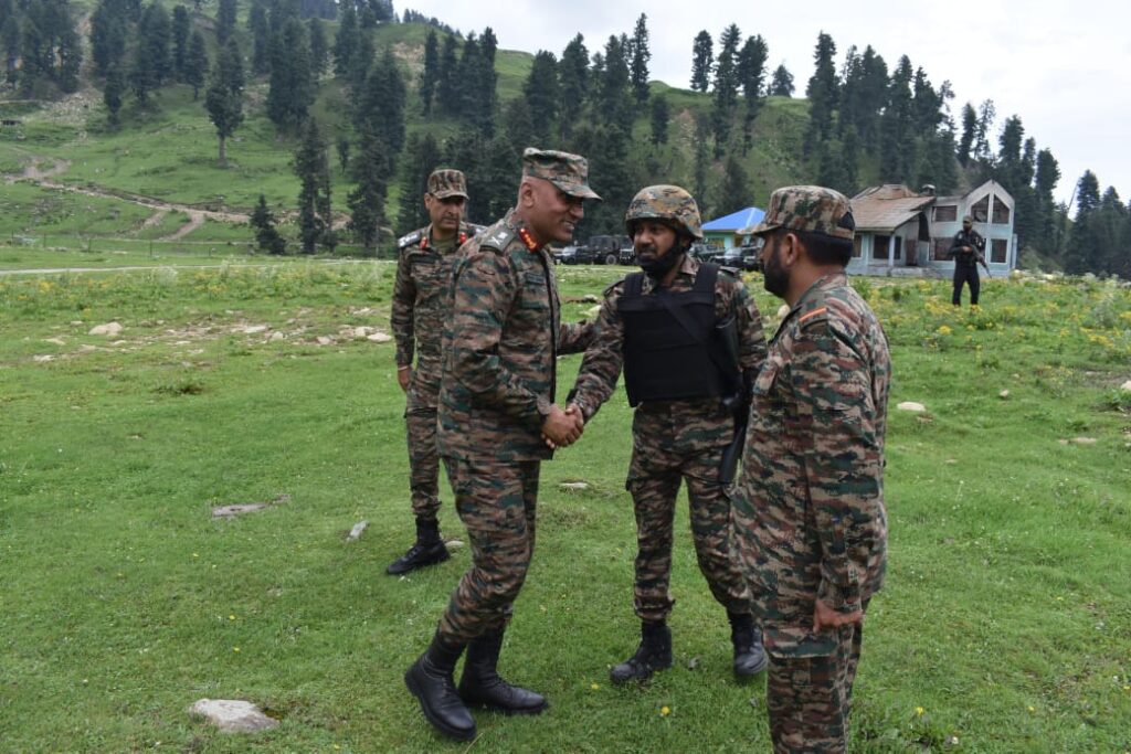 Lieutenant General Pratik Sharma reviews counter-terrorism grid in South Kashmir