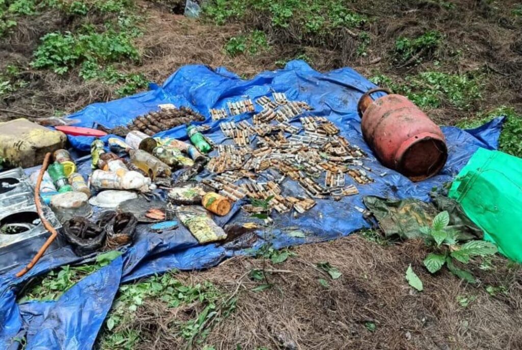 Huge cache of arms, ammunition seized from forest in Kupwara