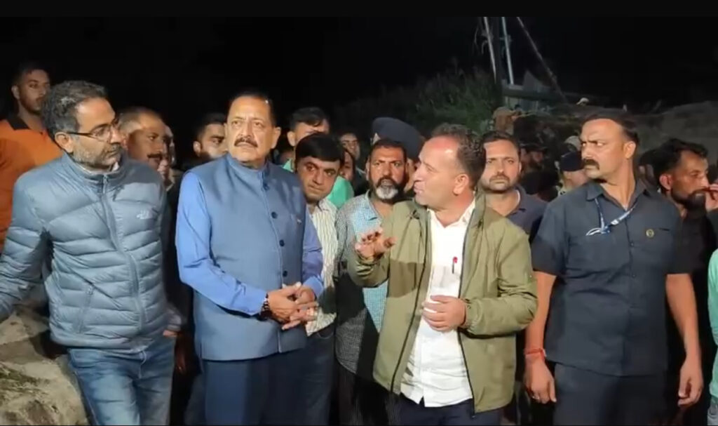 Priority to trace missing people: Union Minister Dr Jitendra Singh at cloudburst-hit Chisoti