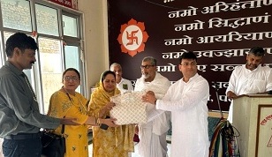 Jain Sabha donates 126 food baskets to State TB cell under Nikshay Mitra initiative