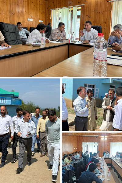 MD JJM conducts site visit to Verinag PHE sub division; reviews scheme completion