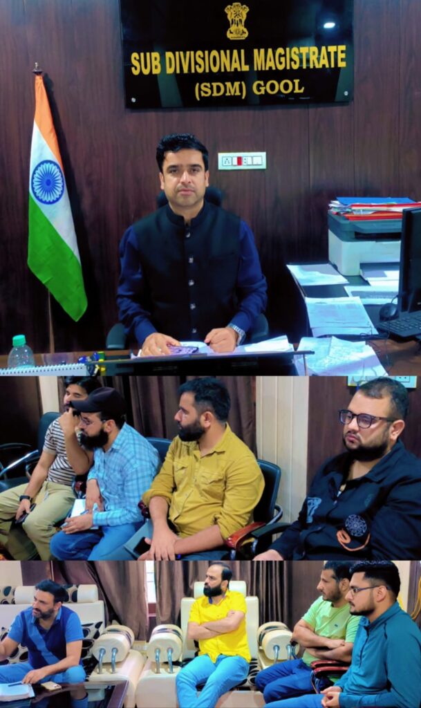SDM Gool reviews progress of PWD, PMGSY Roads