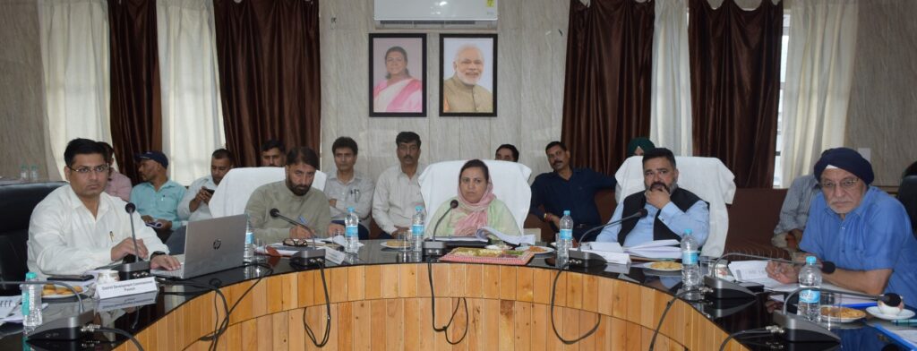 Sakeena Itoo reviews functioning of Health, Social Welfare, Education departments in Poonch
