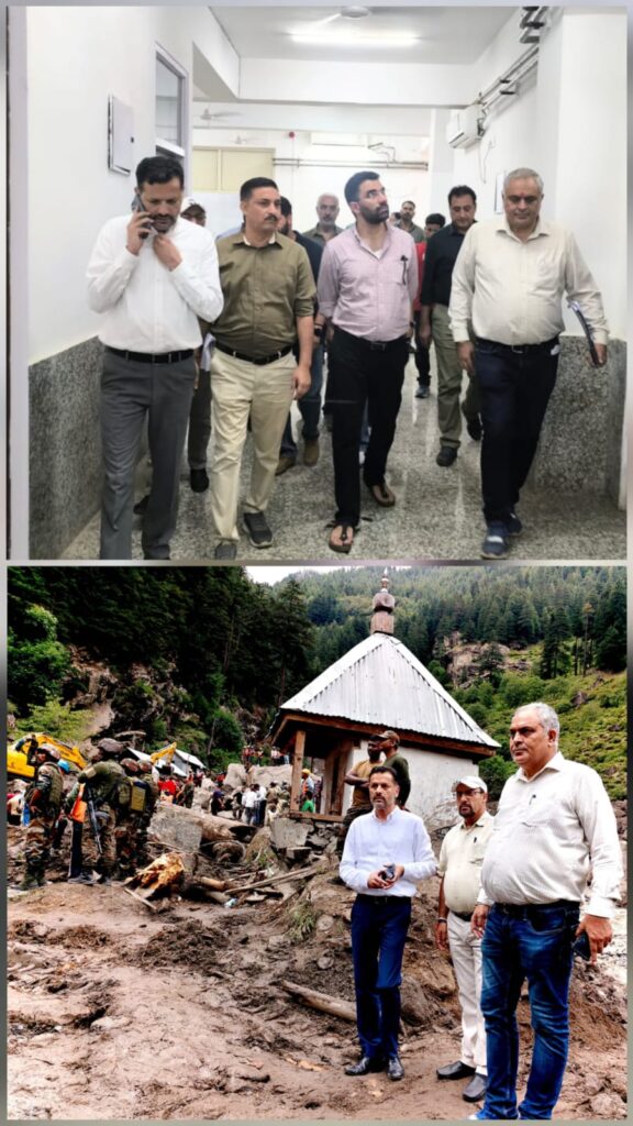 Secretary H&ME, DHS Jammu mobilise emergency medical response after cloudburst in Chashoti, Kishtwar