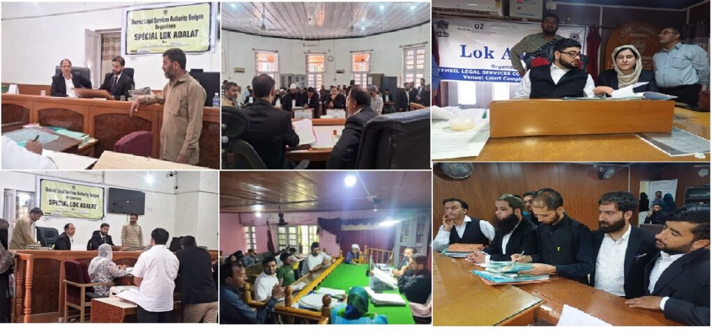 Special Lok Adalat on MACT & Matrimonial cases held at District Court Complex Budgam