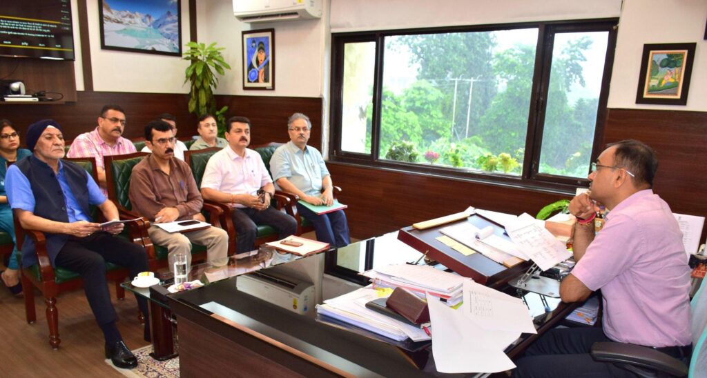 Div Com reviews Flood related preparedness, restoration of services in affected areas across Jammu Division