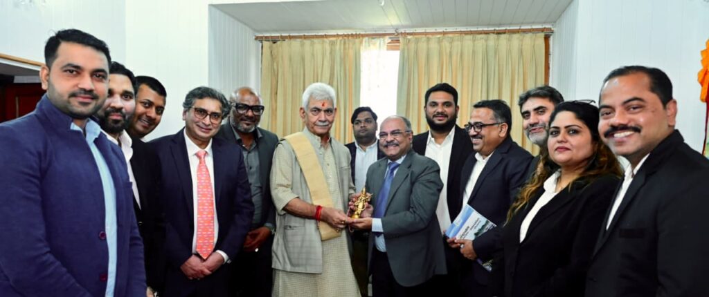 Indo-Australian Delegation Calls on LG Manoj Sinha; Proposes Key CSR Initiatives for J&K