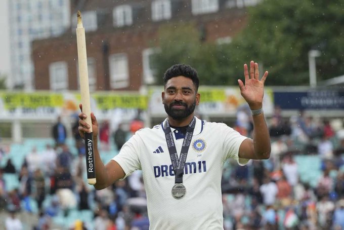 Mohammed Siraj declared as ICC Men’s Player of the Month for August 2025