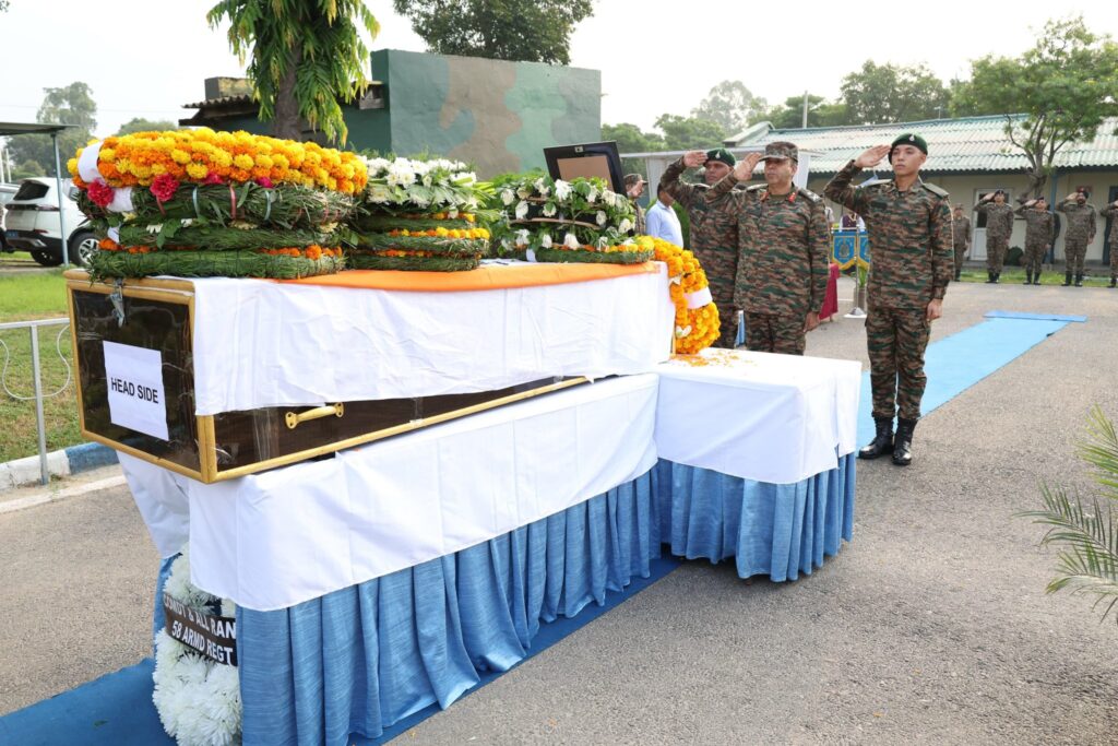 Wreath-Laying Ceremony Held for Fallen Soldier in Jammu