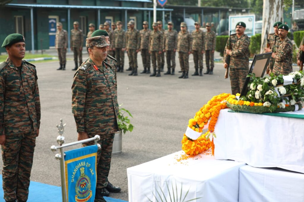 Wreath-laying ceremony held in Jammu for Lance Dafadar Baldev Chand
