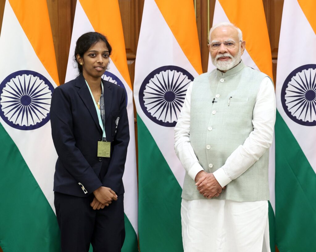 Prime Minister Narendra Modi hails Vaishali Rameshbabu’s FIDE Women’s Grand Swiss win