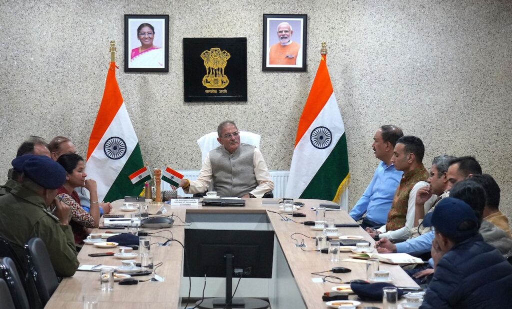 LG Kavinder Gupta Chairs High-Level Law & Order Review Meeting in Ladakh