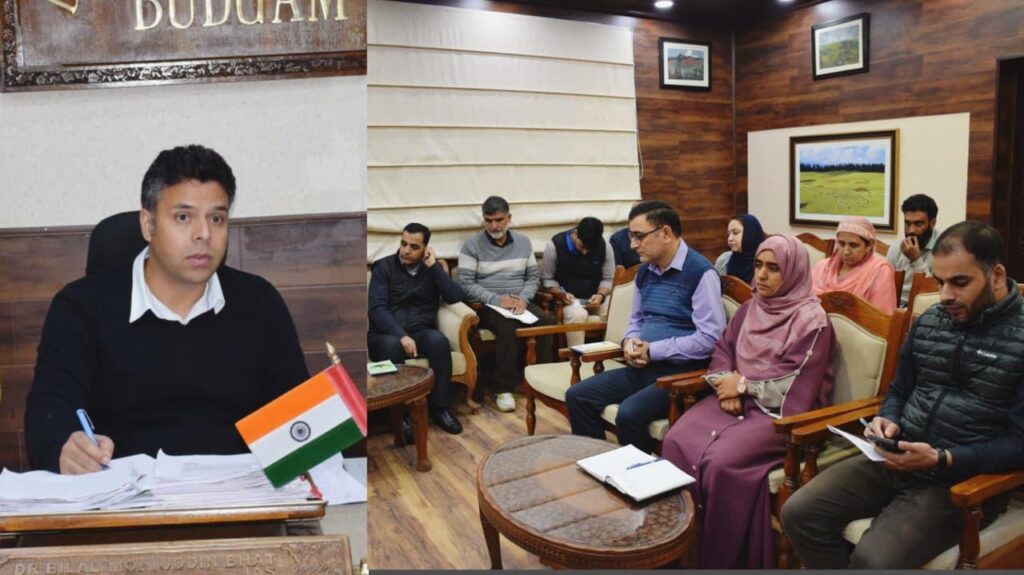 DEO Budgam chairs Pre-Poll Preparedness meeting for By-Election to 27-AC Budgam