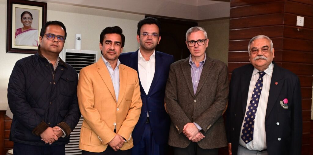 BCCI President Mithun Manhas Meets J&K CM Omar Abdullah