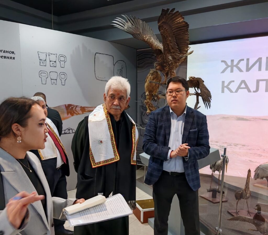 LG Manoj Sinha Hands Over Buddhist Exhibitions to Kalmyk Museum in Russia