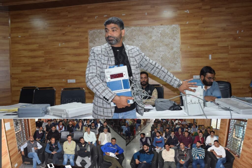 Bye-Elections to AC-27 Budgam: Polling Staff Training Conducted at District Headquarter Budgam