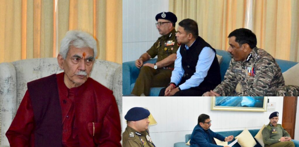 LG Manoj Sinha Chairs High-Level Security Review Meeting in Srinagar