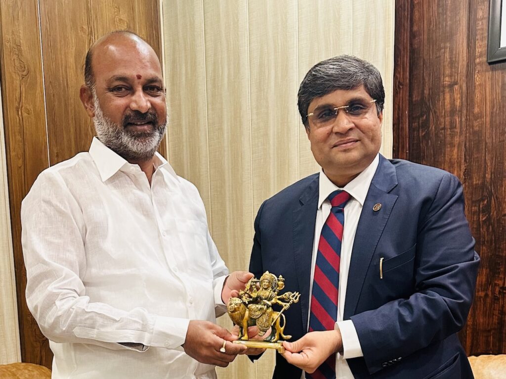 Rahul Sahai Calls on Union MoS Home Affairs Bandi Sanjay Kumar
