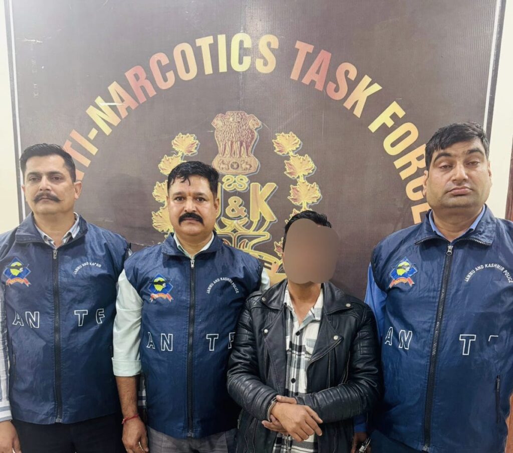 ANTF Jammu Recovers 500 Grams of High-Grade Heroin; Interstate Smuggler Arrested