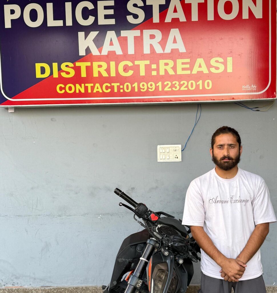Reasi Police Arrest Stunt Rider, Seize Unregistered Bike for Rash Driving