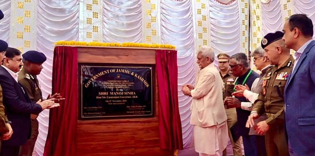 LG Manoj Sinha visits Poonch & Rajouri; lays foundation stone for new homes for families hit by natural disasters and cross-border shelling