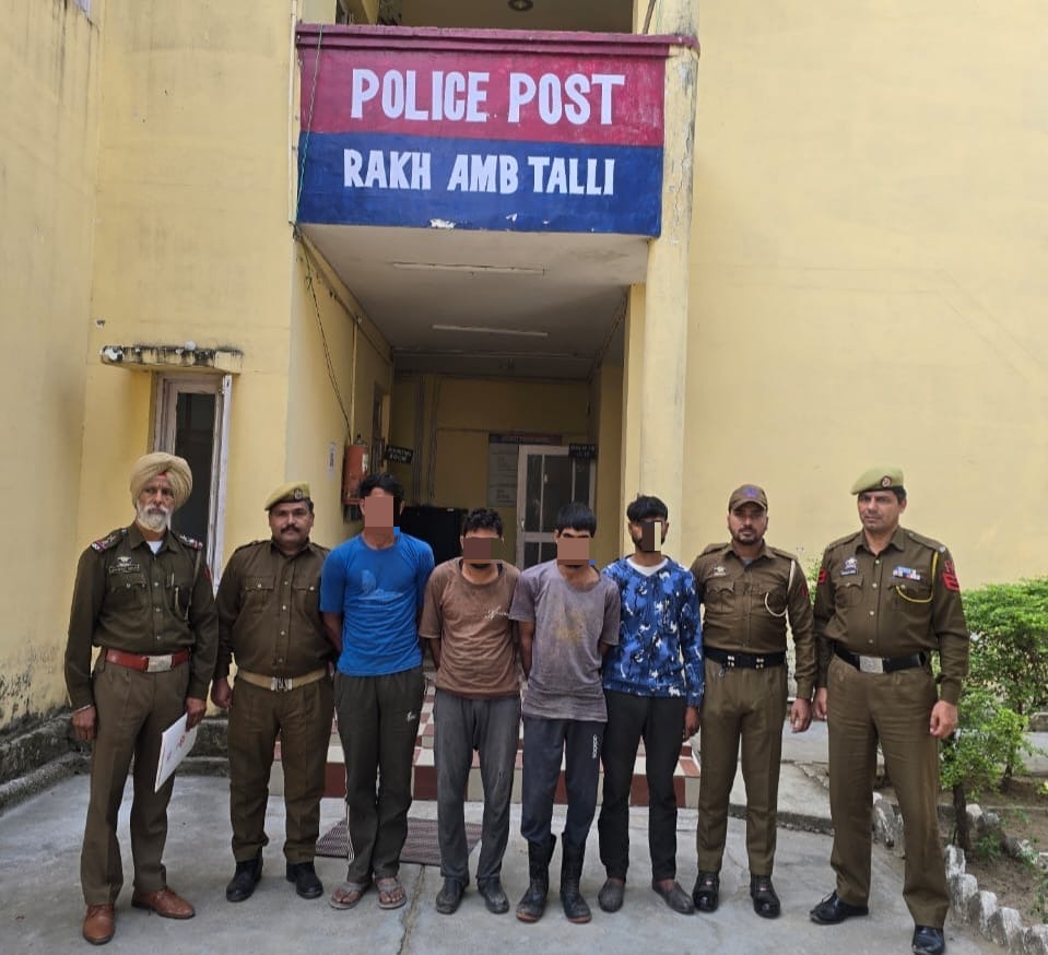 Samba Police Crack Cattle Theft Case Within 24 Hours; Four Arrested, Four Stolen Bovines Recovered