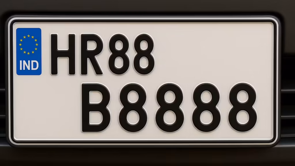 HR88 BB 8888 Sets New National Record as India’s Costliest Number Plate at ₹1.17 Crore