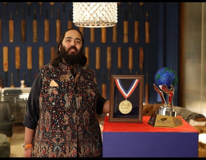 Global Humane Society presents Anant Ambani with Global Humanitarian Award for leadership in wildlife conservation
