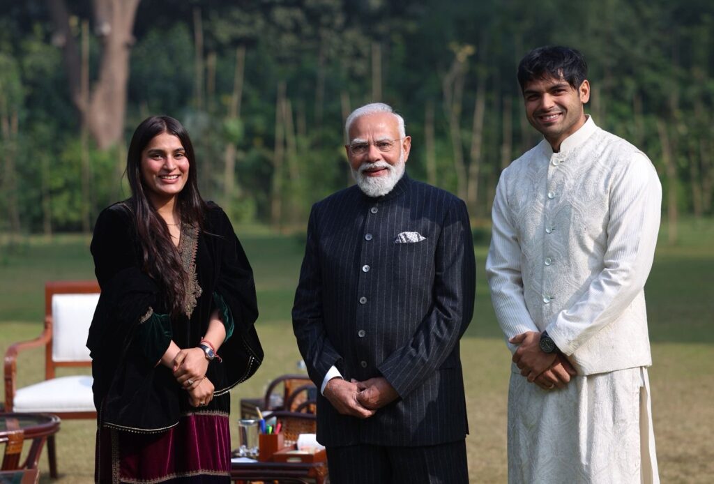 Prime Minister Narendra Modi meets Neeraj Chopra, says had great discussion on sports