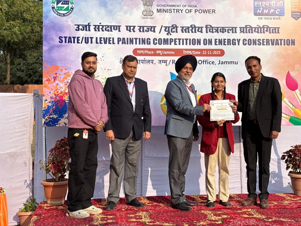 MV International School Students Shine at NHPC State-Level Painting Competition