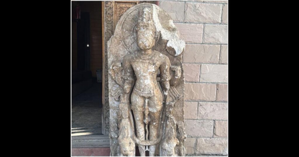 Centuries-Old Stone Sculpture Unearthed in Baramulla, Handed Over to Archaeology Dept
