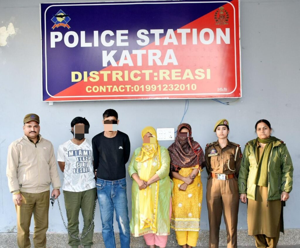 Reasi Police Arrest Two, Recover Heroin During Naka Checking at Nomain