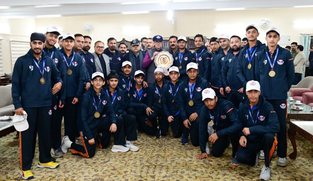 CM Omar Abdullah Felicitates J&K U-16 Cricket Team for Historic Vijay Merchant Trophy Triumph