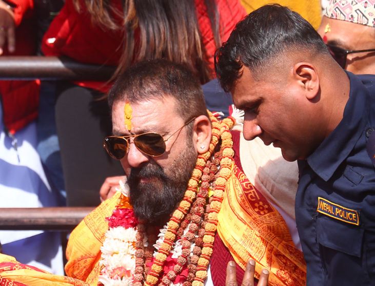 Sanjay Dutt offers prayers at Kathmandu’s Pashupatinath Temple as ‘The Raja Saab’