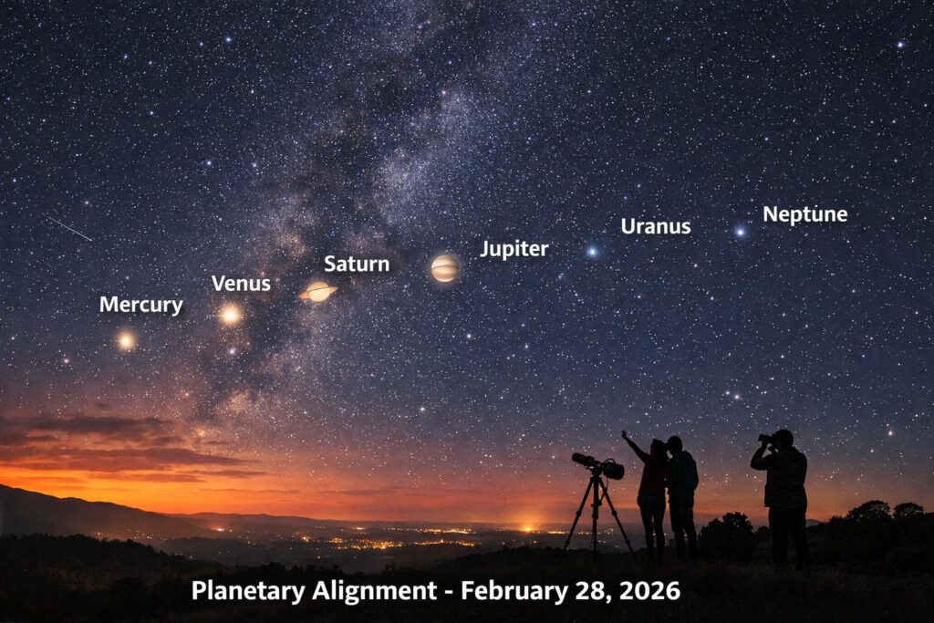 Six-Planet ‘Parade’ to Light Up Night Sky on February 28, 2026