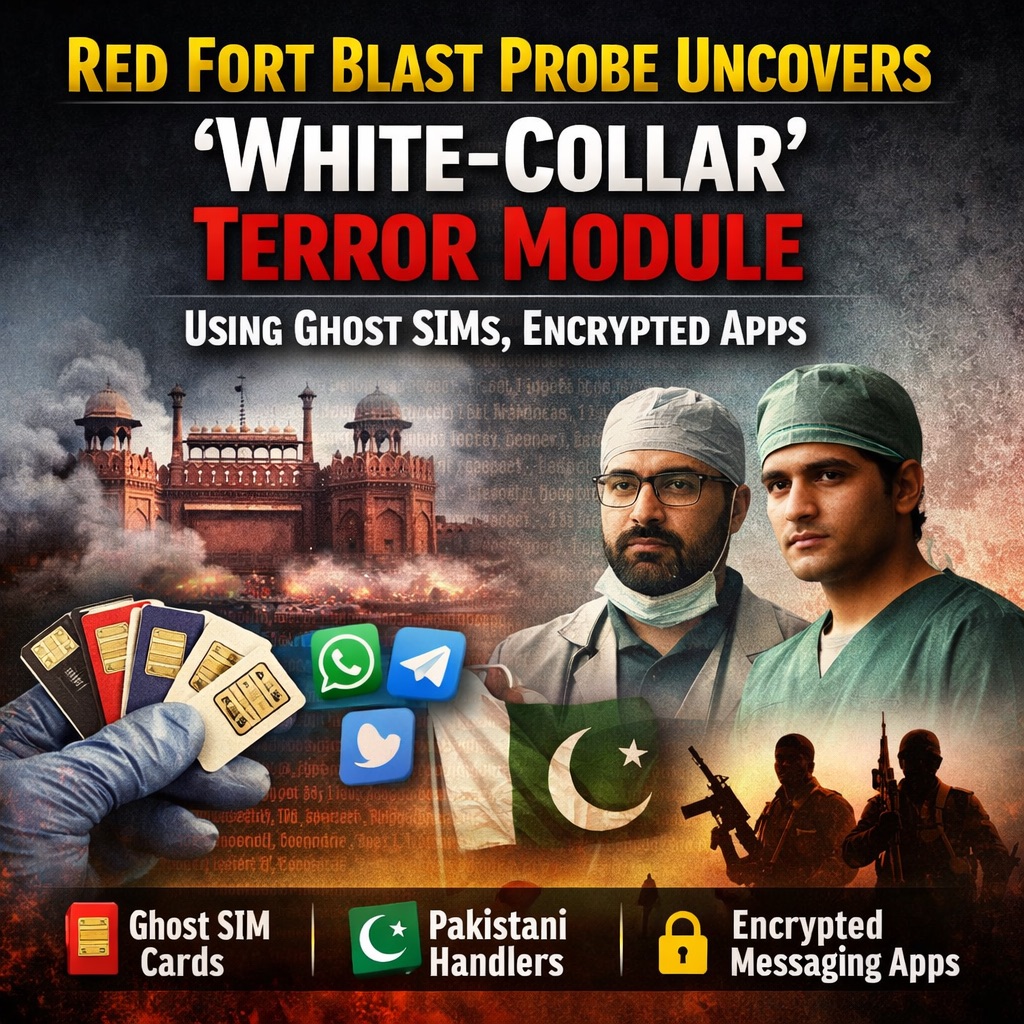 Red Fort Blast Probe Uncovers ‘White-Collar’ Terror Module Using Ghost SIMs, Encrypted Apps