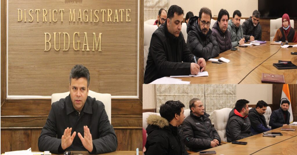DC Budgam reviews Tehsil-wise progress on Jamabandi Digitisation