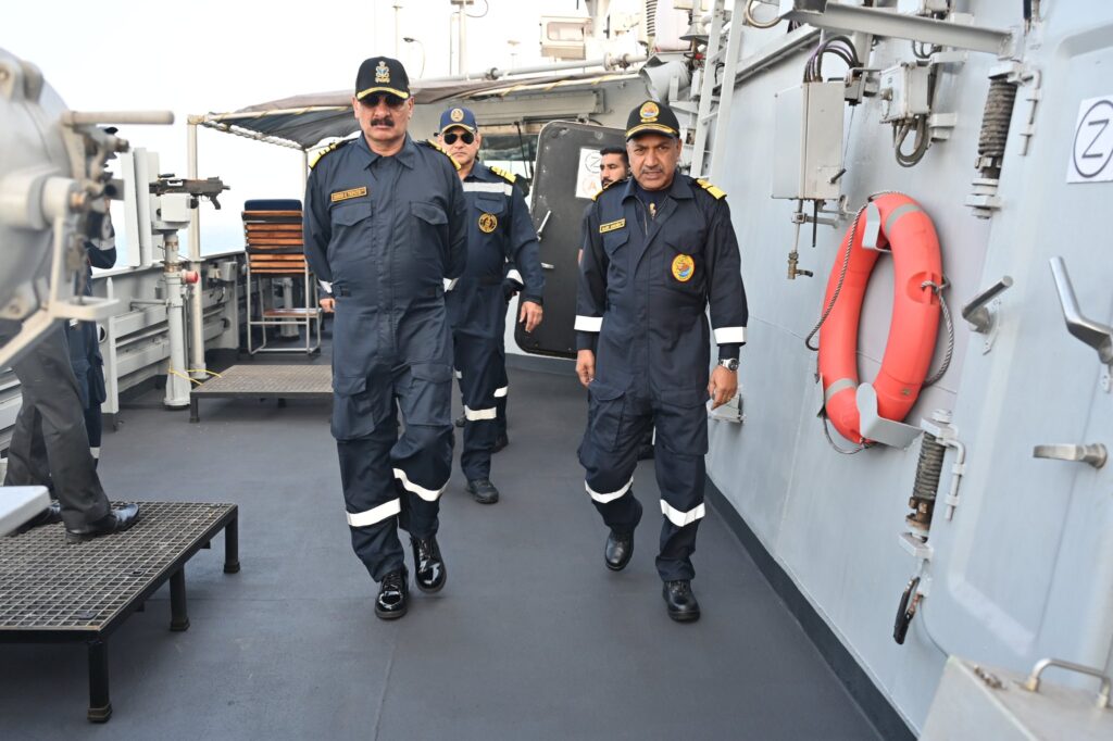 Navy Chief Admiral Dinesh K Tripathi reviews combat readiness of Eastern Fleet
